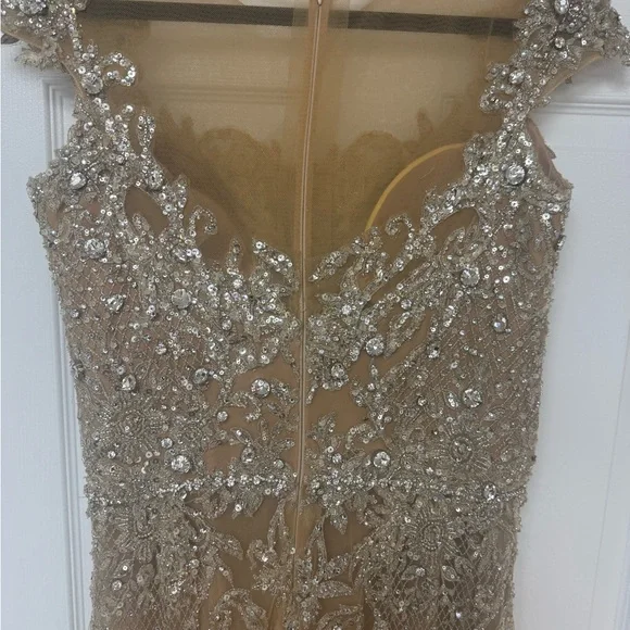 Glamorous Gold Embellished Maxi Dress - Picture 5 of 7